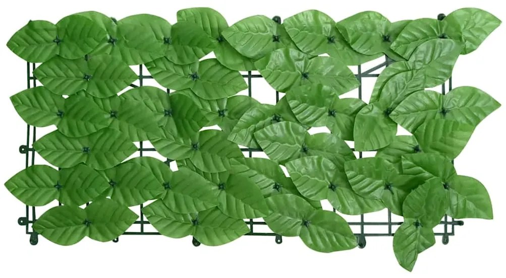 Tela de varanda com folhas verdes 400x150 cm