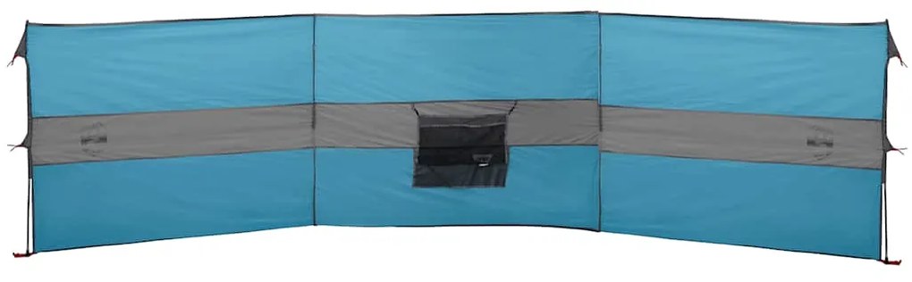 Corta-vento de campismo 490x123 cm impermeável azul