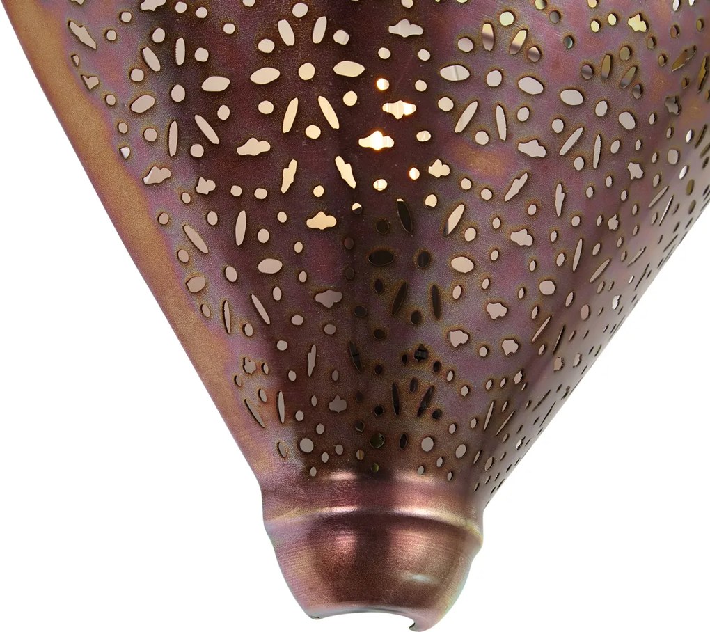 Aplique de Parede Oriental Cobre com Padrão - Muraf