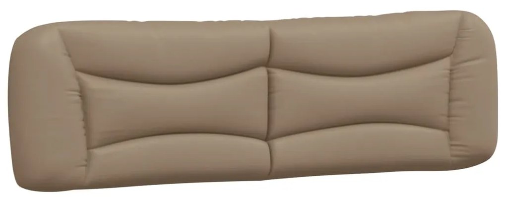 Estrutura cama cabeceira 180x200 cm couro artificial cappuccino