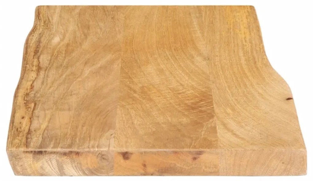 Tampo de mesa c/ borda viva 70x40x2,5 cm mangueira maciça