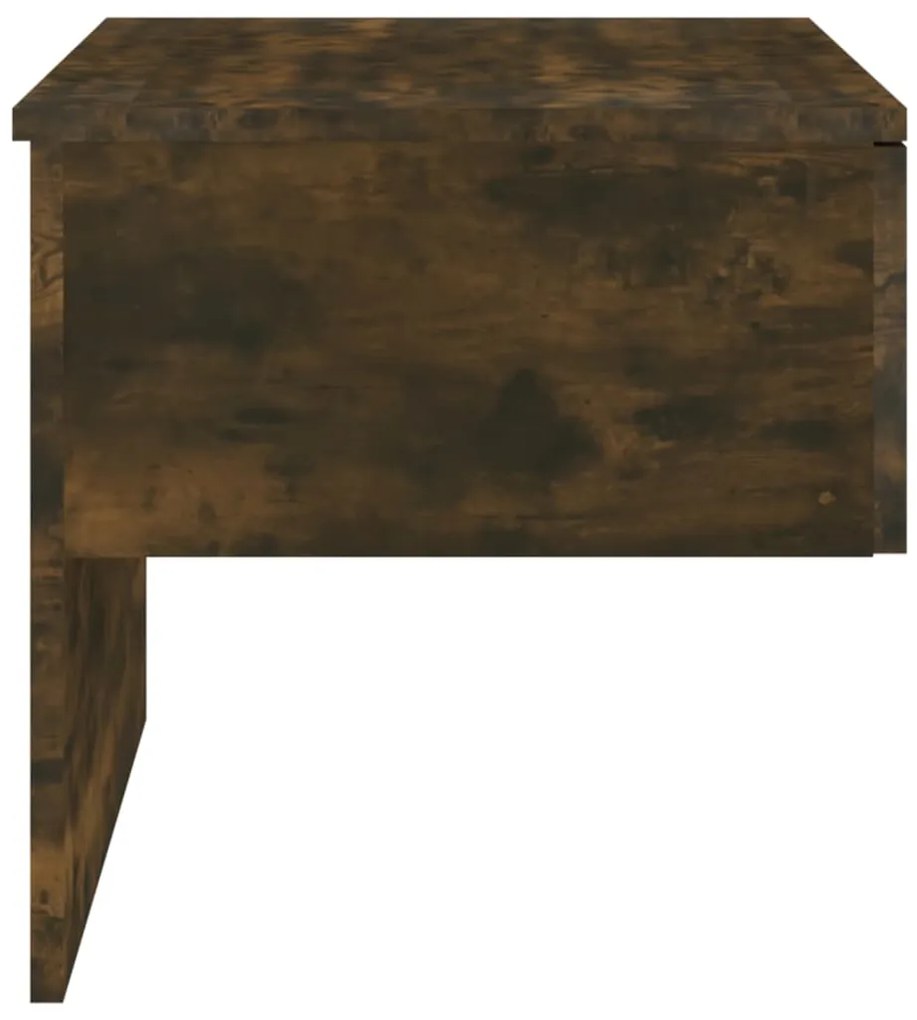 Mesa de cabeceira de montagem na parede cor carvalho fumado