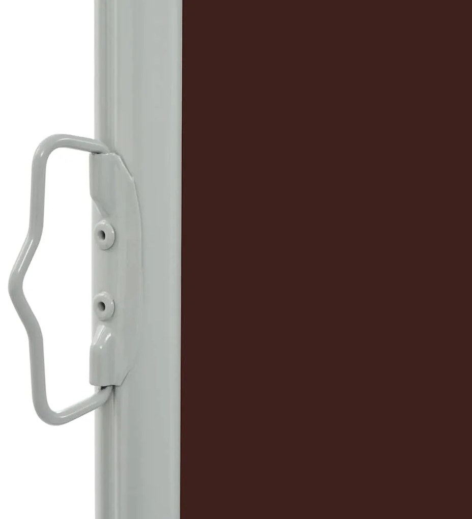 Toldo lateral retrátil para pátio 140x300 cm castanho