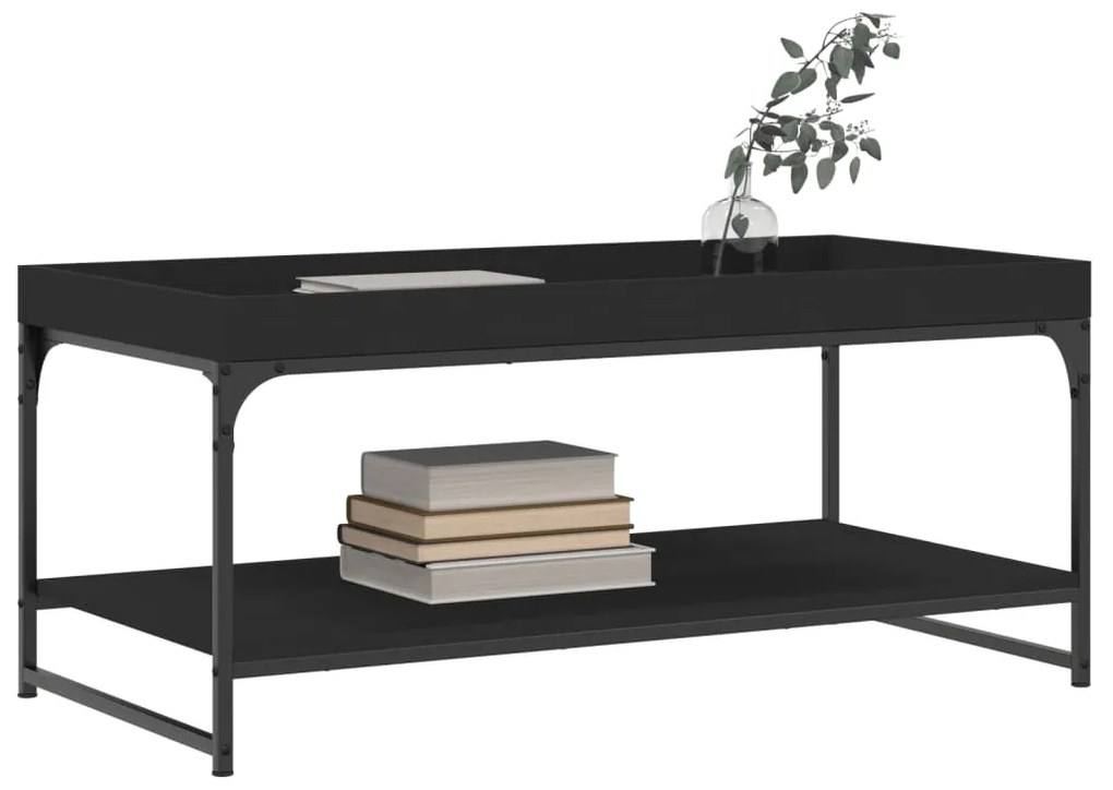 Mesa de centro 100x49x45 cm derivados de madeira preto