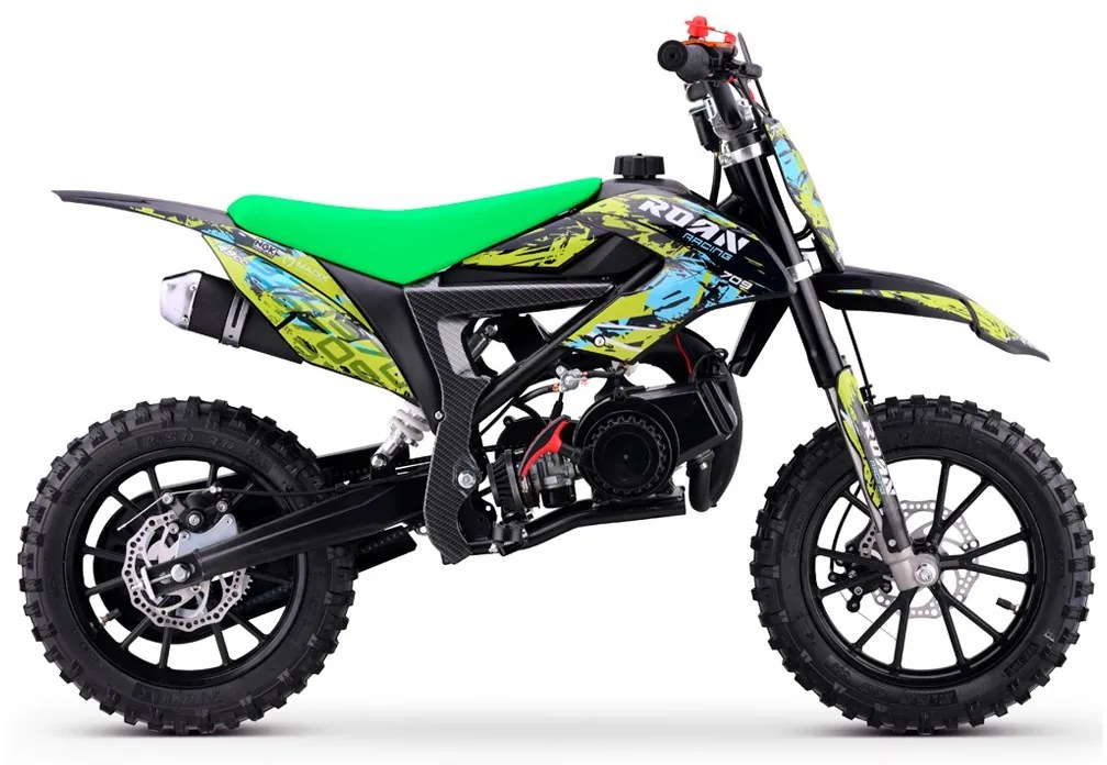 MINI MOTO PARA CRIANÇAS MiniCross Roan 709 gasolina 49cc 4.5CV VERDE