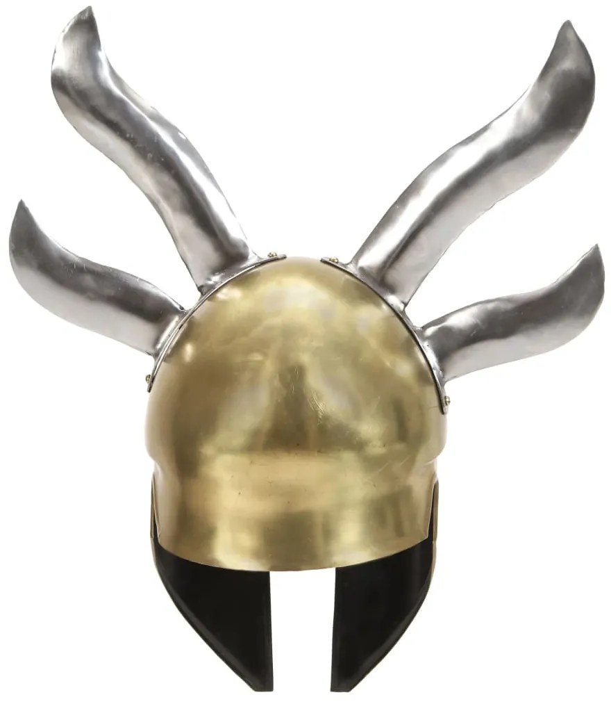 Capacete de soldado grego réplica LARP aço bronze