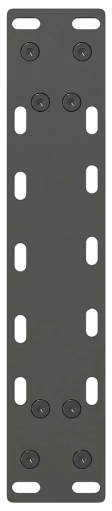 Pés para mesa de centro antracite 2 peças 40x(30-31) cm aço