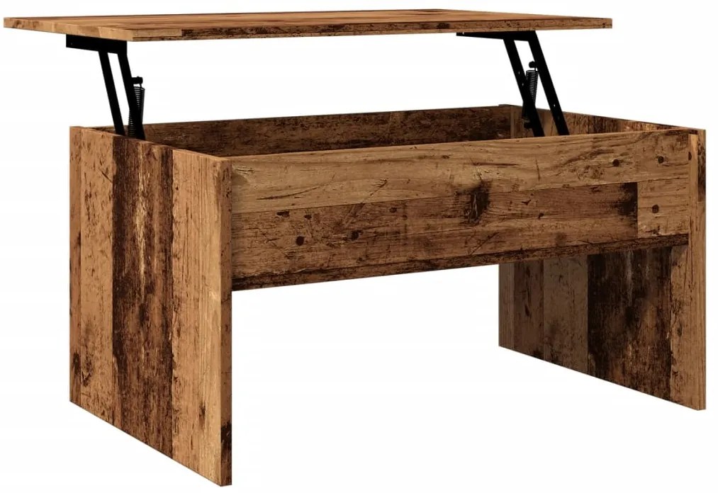 Mesa de centro 80x50,5x41,5 cm derivados madeira madeira velha
