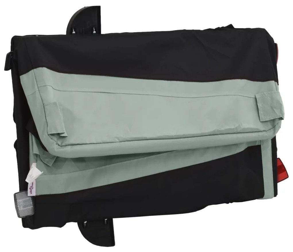 Reboque para bicicleta 30 kg ferro preto e cinza