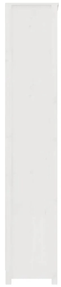 Estante 80x35x183 cm madeira de pinho maciça branco