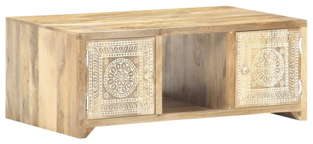 Mesa de centro 90x50x35 cm madeira de mangueira maciça