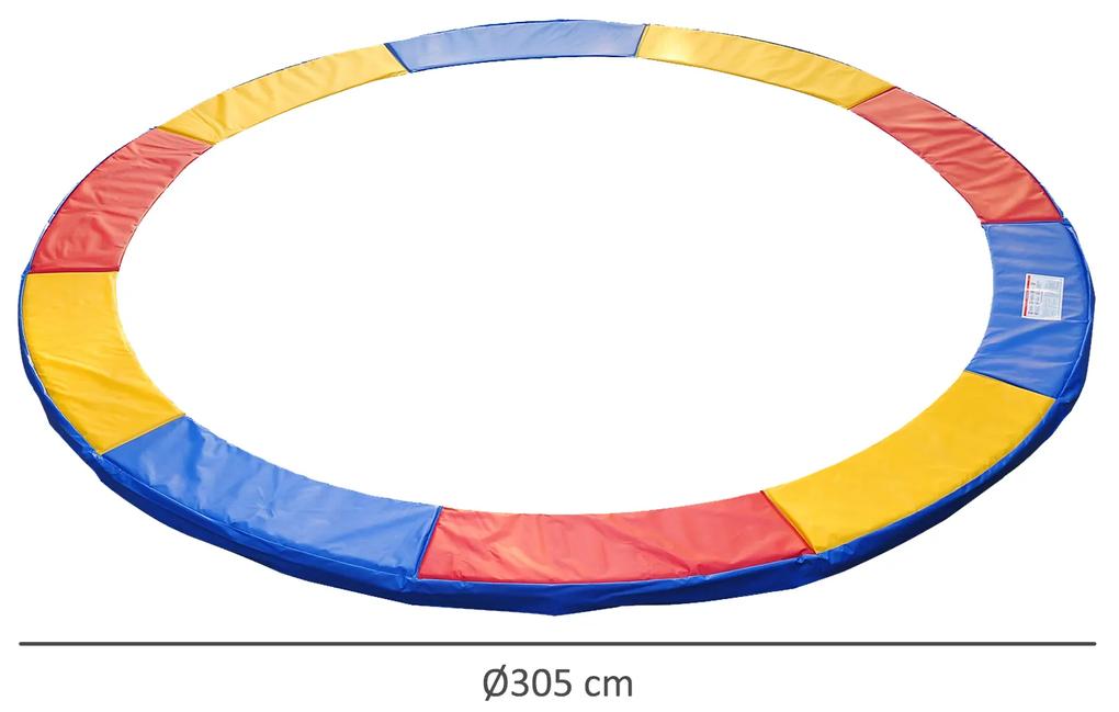 Tampa de proteção de borda Cama elástica Trampolins multicoloridos de 305 cm