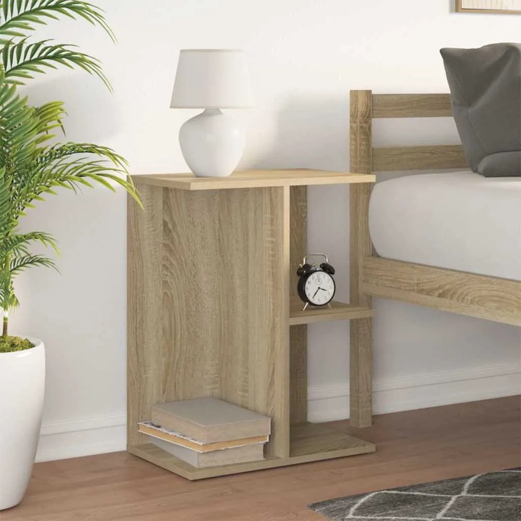 Mesa cabeceira 46,5x29x61cm derivados madeira carvalho sonoma