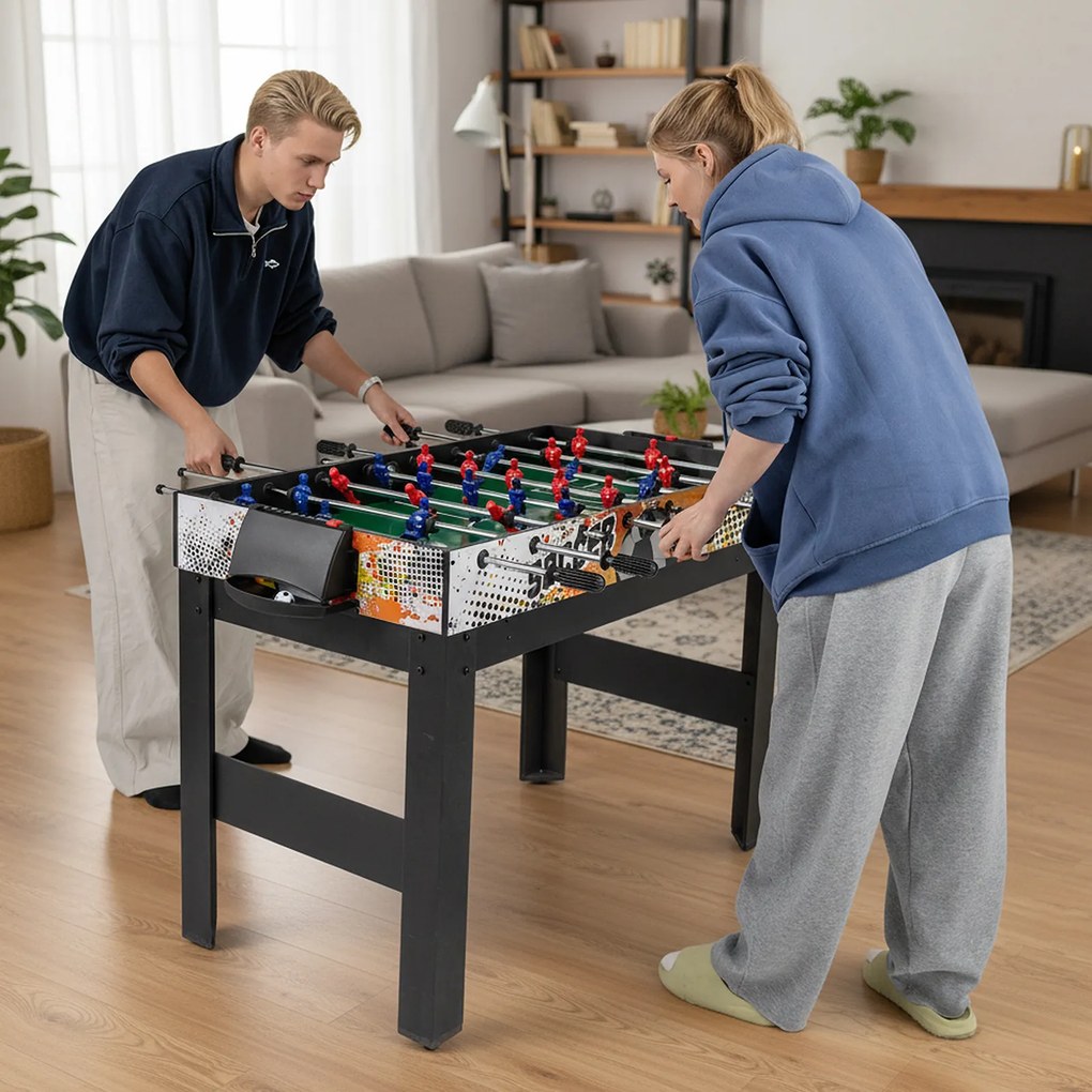 Mesa de jogos 14 em 1 com basquetebol, bilhar, matraquilhos, pingue-pongue, hóquei, xadrez e muito mais para festas e salas de jogos – Preta