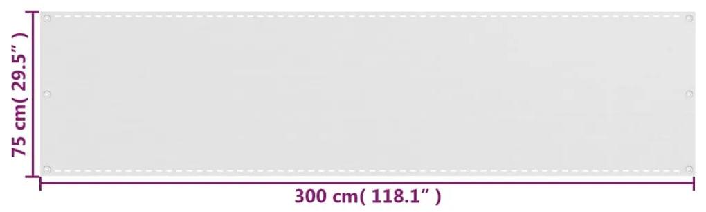 Tela de varanda 75x300 cm PEAD branco