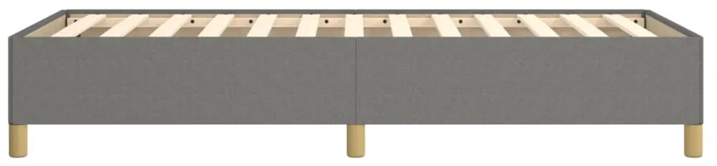Estrutura de cama sem colchão 80x200 cm tecido cinzento-escuro