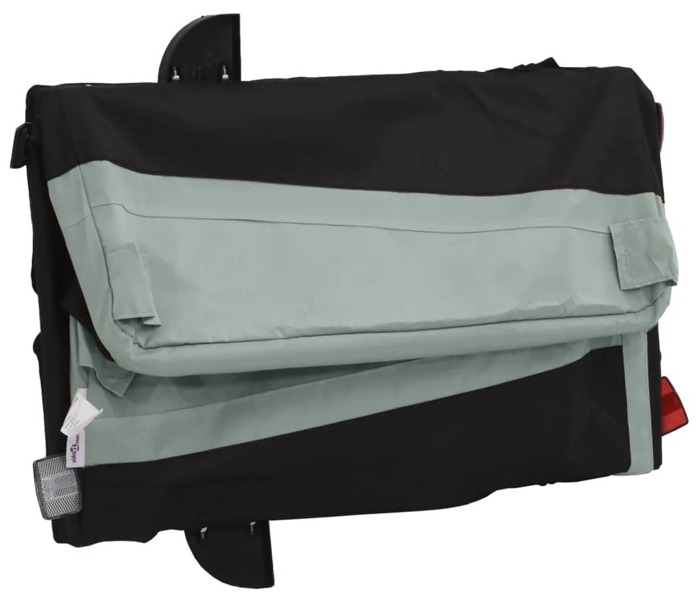 Reboque para bicicleta 30 kg ferro preto e cinza