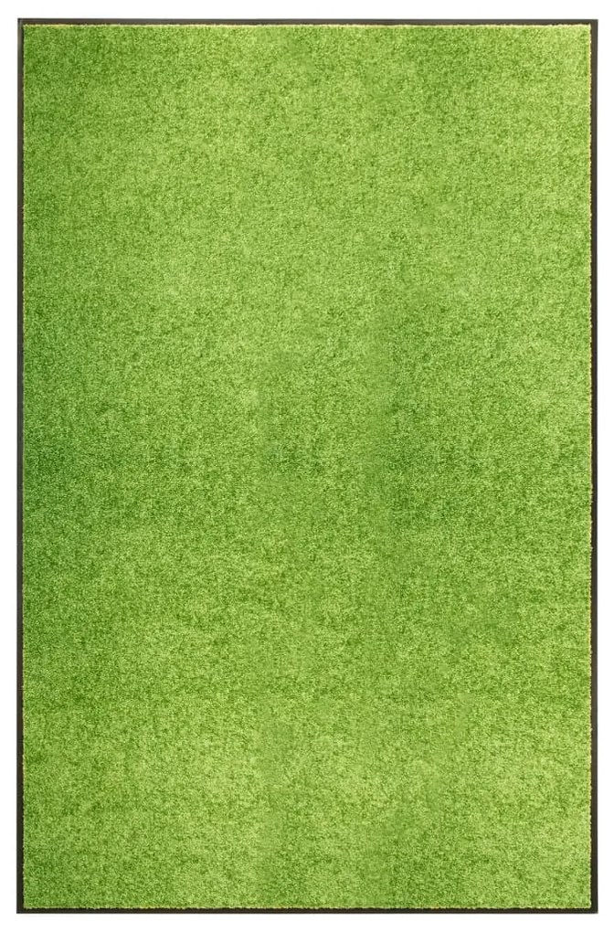 323432 vidaXL Tapete de porta lavável 120x180 cm verde