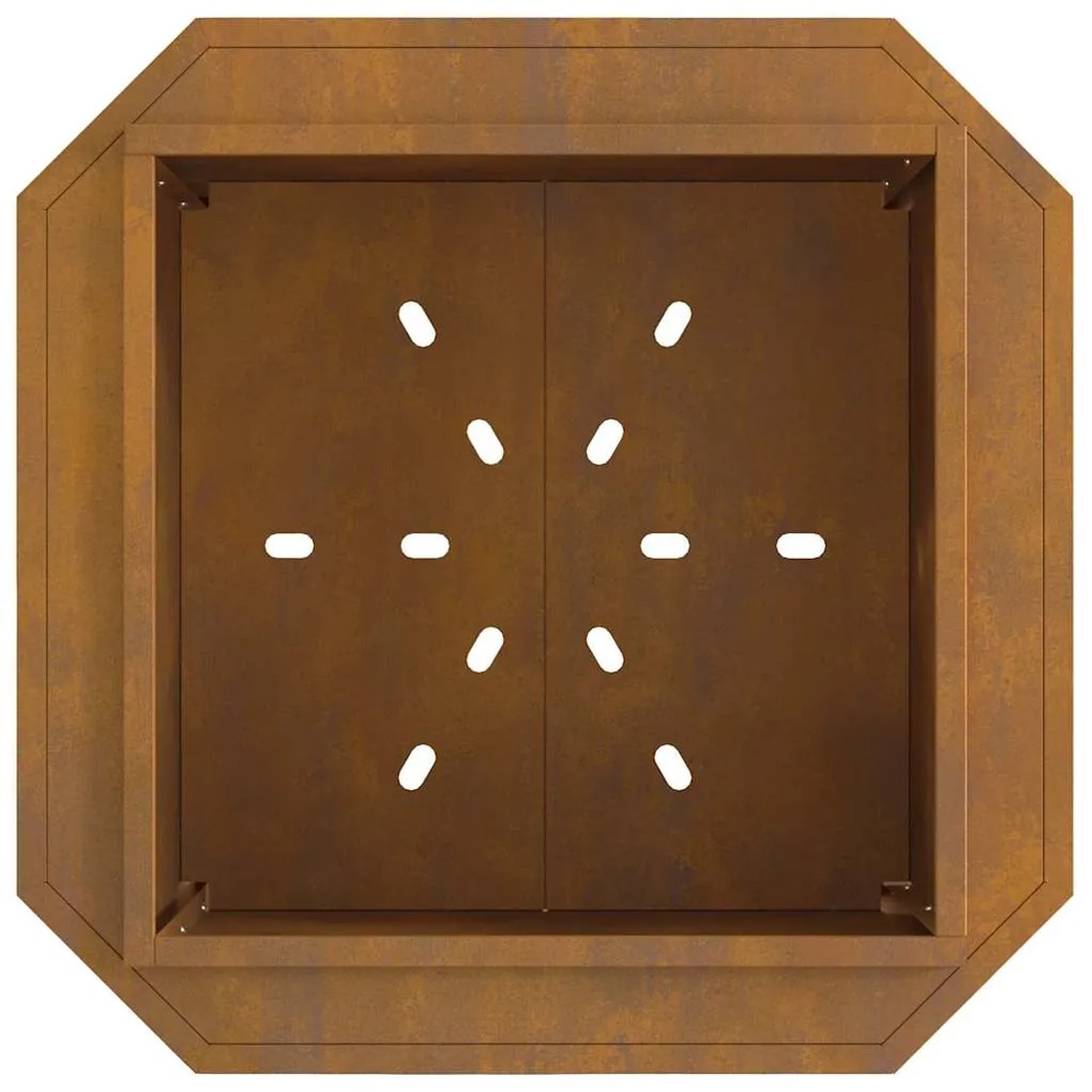 Fogueira Sem Fumaça vidaXL 58x58x51 cm em Aço Envelhecido