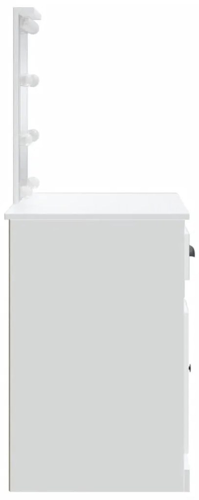Toucador com luzes LED 90x42x132,5 cm branco