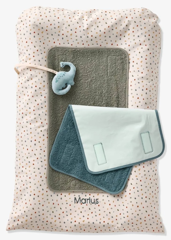 Colchão de mudas + 2 tapetes de mudas, personalizáveis, MINISAURUS multicolor
