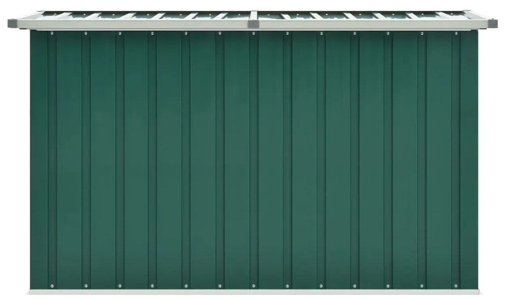Caixa de arrumação para jardim 149x99x93 cm verde