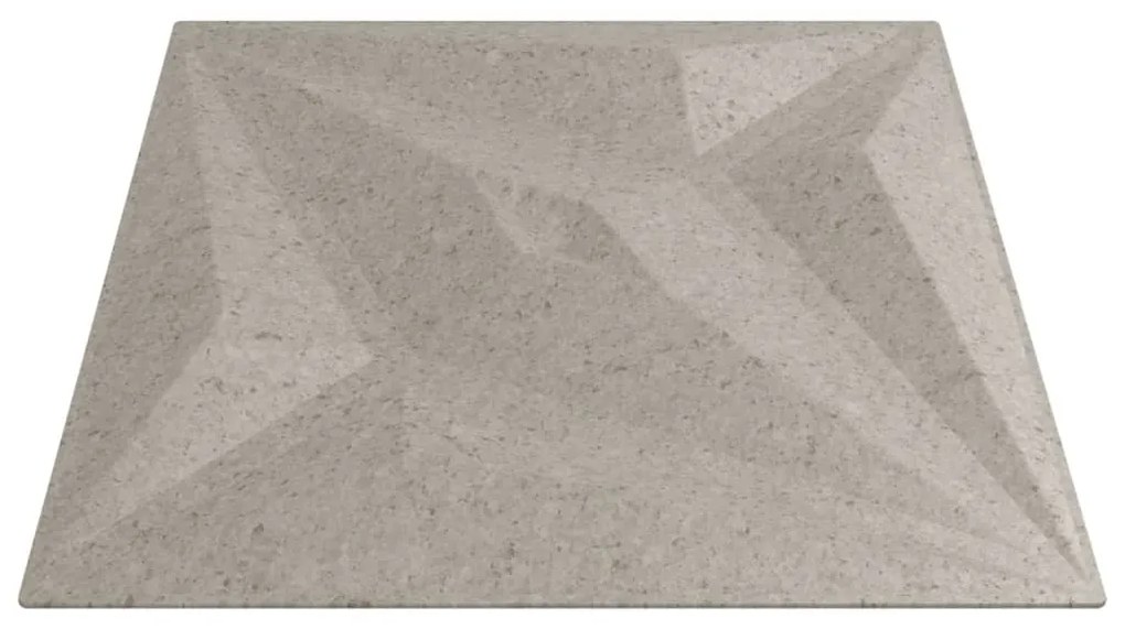 Painéis de parede 12 pcs 50x50 cm 3 m² XPS estrela betão