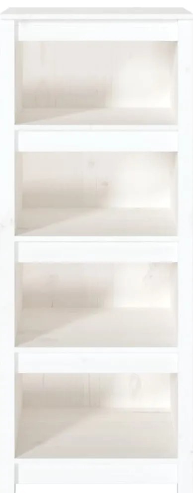 Estante 50x35x125,5 cm madeira de pinho maciça branco