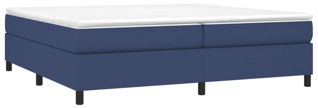 Estrutura de cama sem colchão 200x200 cm tecido azul