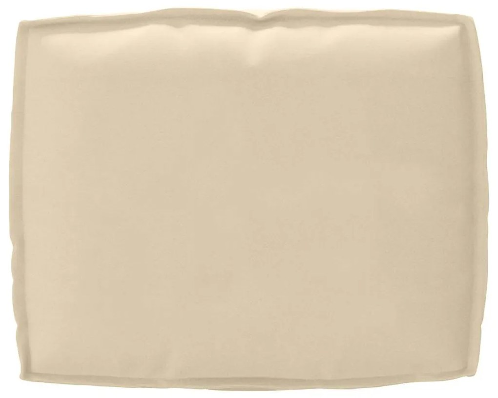 Capa de Almofada para Encosto Bege 50x40x12 cm em Tecido Oxford