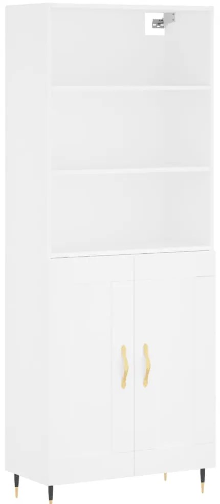 Armário alto 69,5x34x180 cm derivados de madeira branco