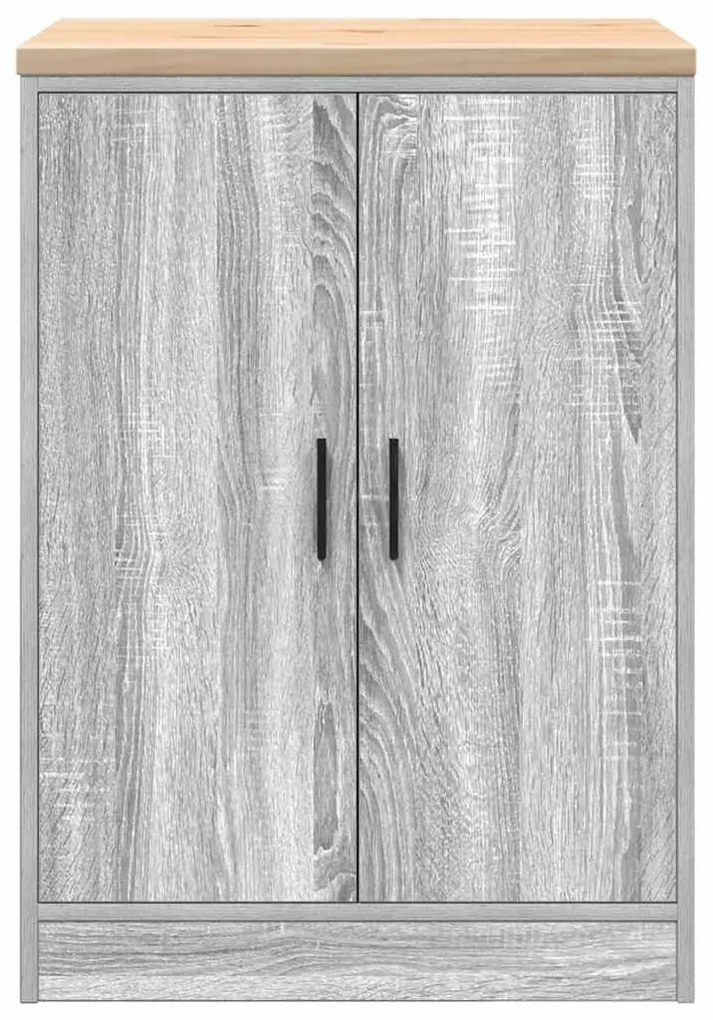 Armário de arrumação de garagem cinzento sonoma 60x51x85 cm