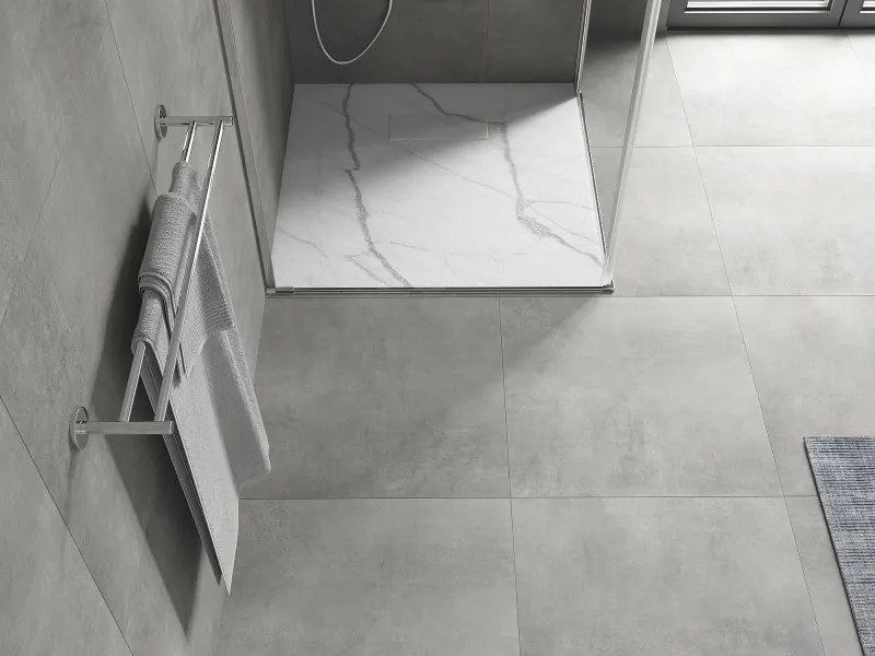 Mexen Hugo base de duche quadrada SMC 90 x 90 cm, pedra branca - 42159090