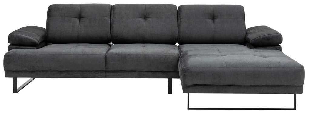 Sofá de Canto Mustang – Antracite – 274 x 174 cm