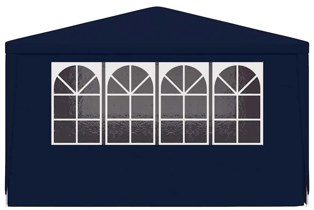 Tenda festas profissional c/ paredes laterais 4x4m 90g/m² azul