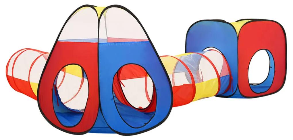 Tenda de brincar infantil com 250 bolas 190x264x90 cm multicor