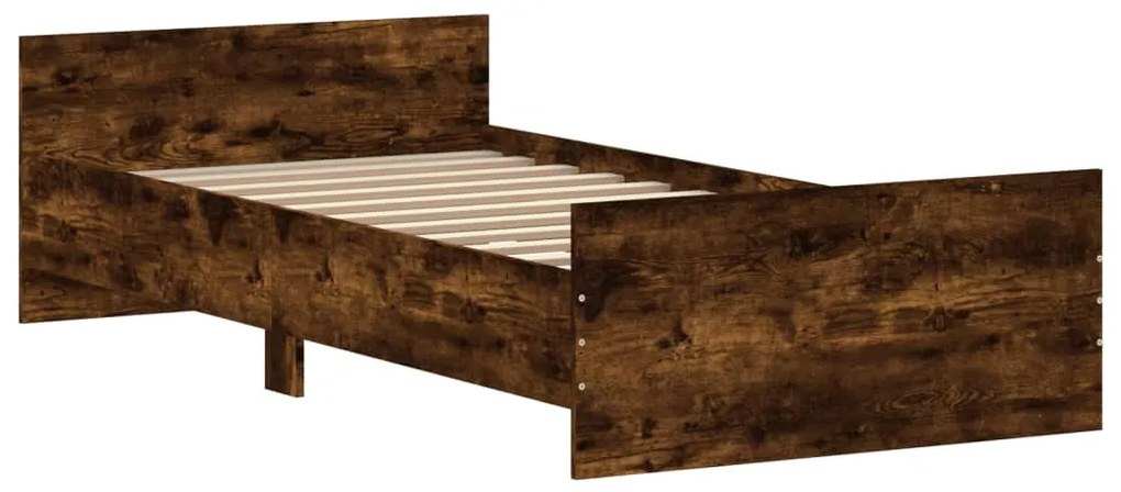 Estrutura de Cama Moona - 90x200 cm - Madeira Rustica - Design Moderno