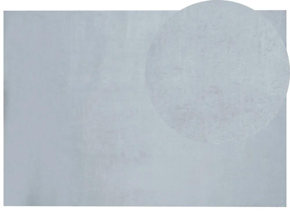 Tapete em pelo sintético de coelho cinzento menta 160 x 230 cm MIRPUR Beliani