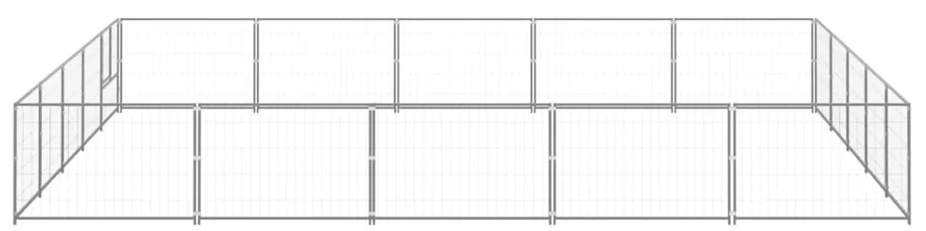 Canil para cães 25 m² aço prateado