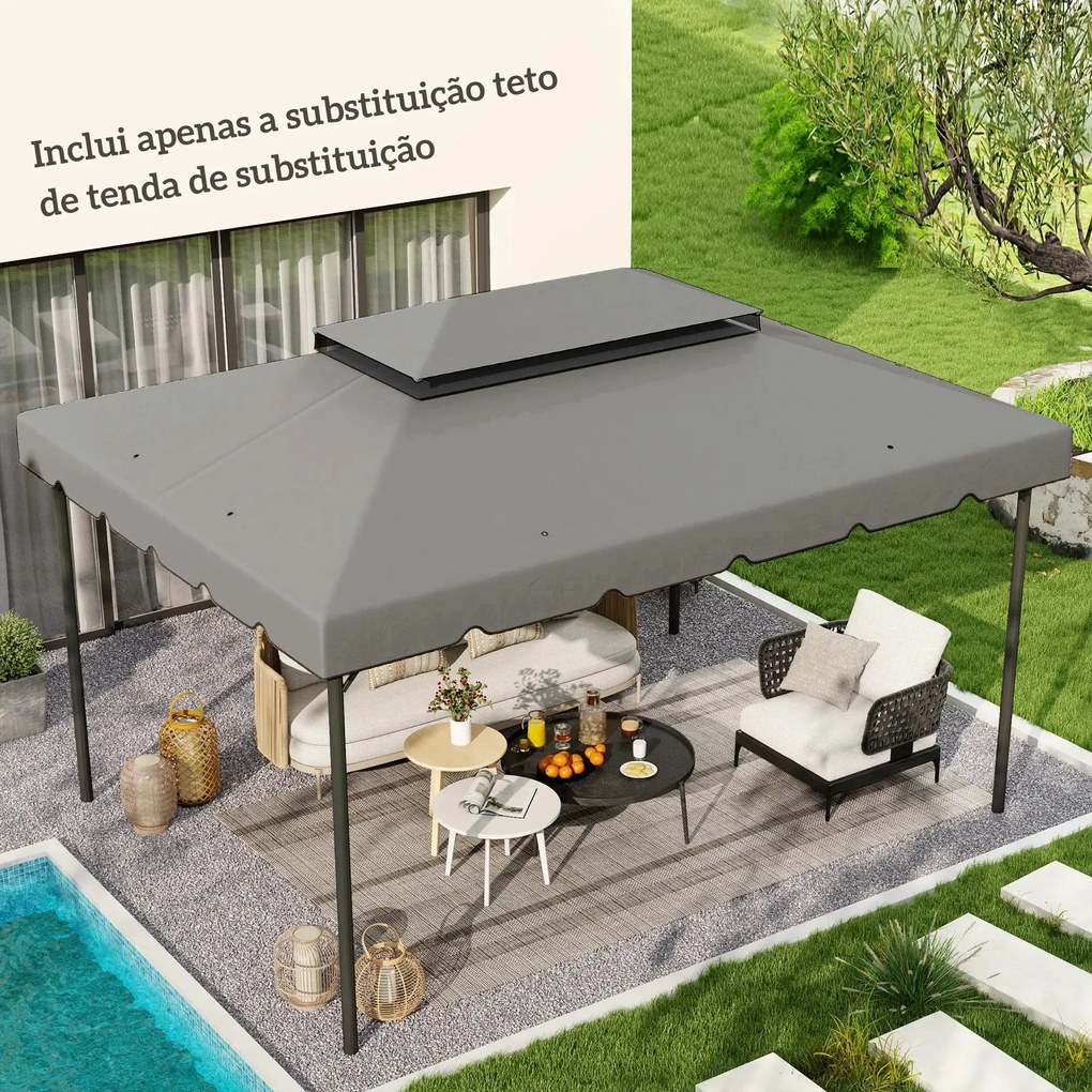 Toldo de Substituição Cascais – 400x300 cm – Duplo Teto e Drenagem