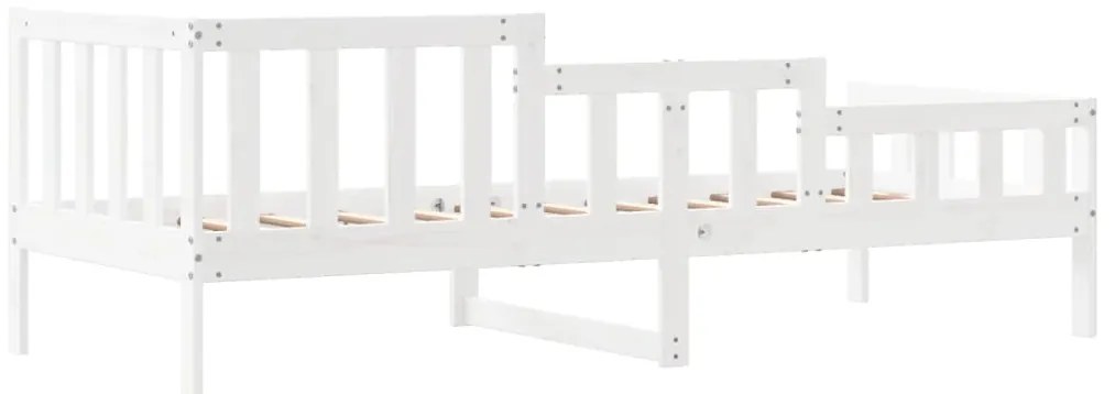 Sofá-cama sem colchão 80x200 cm madeira de pinho maciça branco