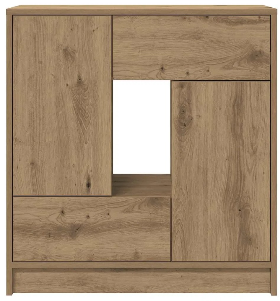 Aparador c/ gavetas e portas 70,5x34x74,5 cm carvalho artisiano