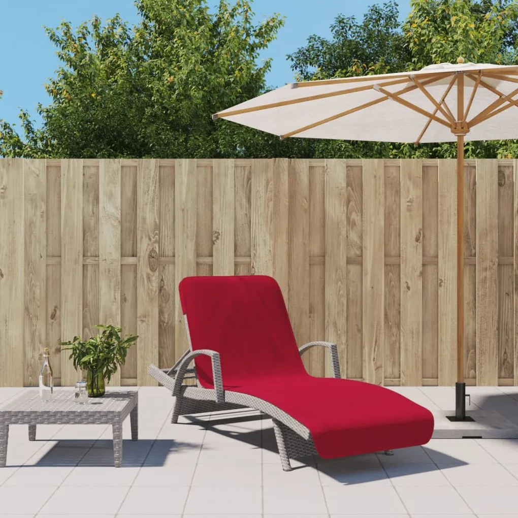 362676 vidaXL Toalhas de praia 2 pcs 75x200 cm tecido 400 GSM bordô