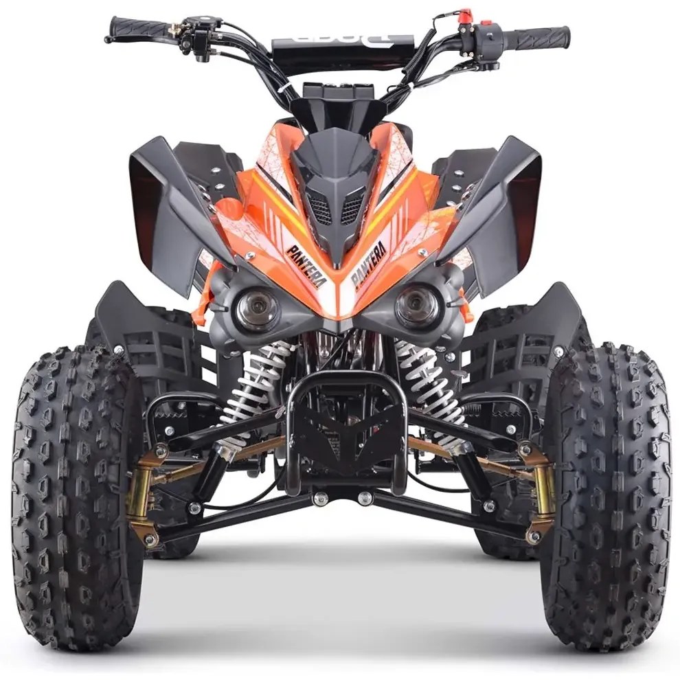 MINI MOTO 4 GASOLINA PARA CRIANÇAS 110cc PANTERA R8 automático com marcha atrás Laranja