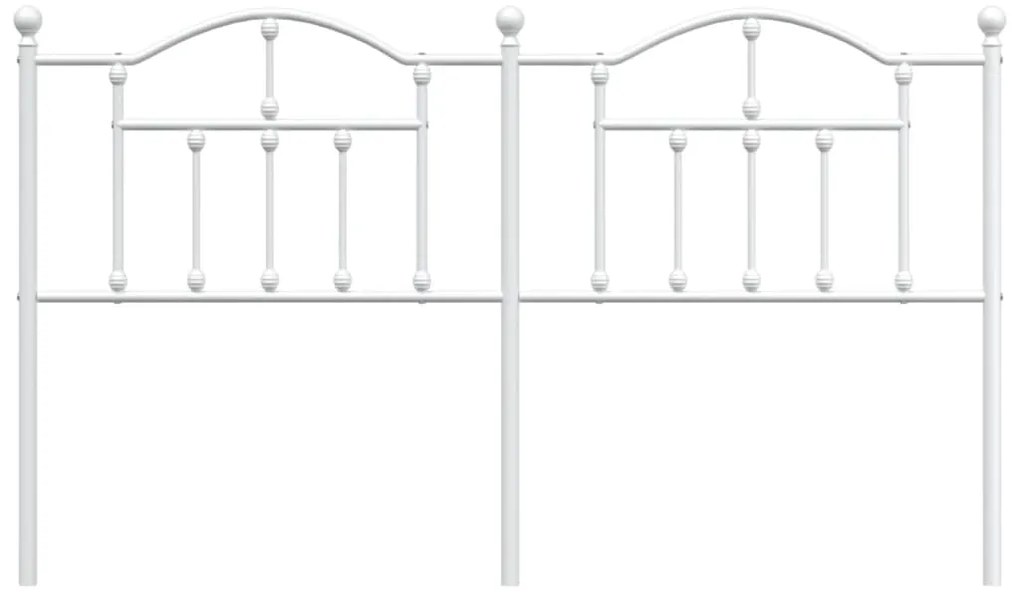 Cabeceira de cama 180 cm metal branco