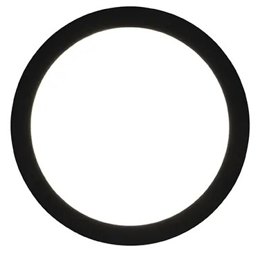 Candeeiro de Teto Preto 30cm c/ LED 3-passos Dimmer IP44 - Steve Moderno