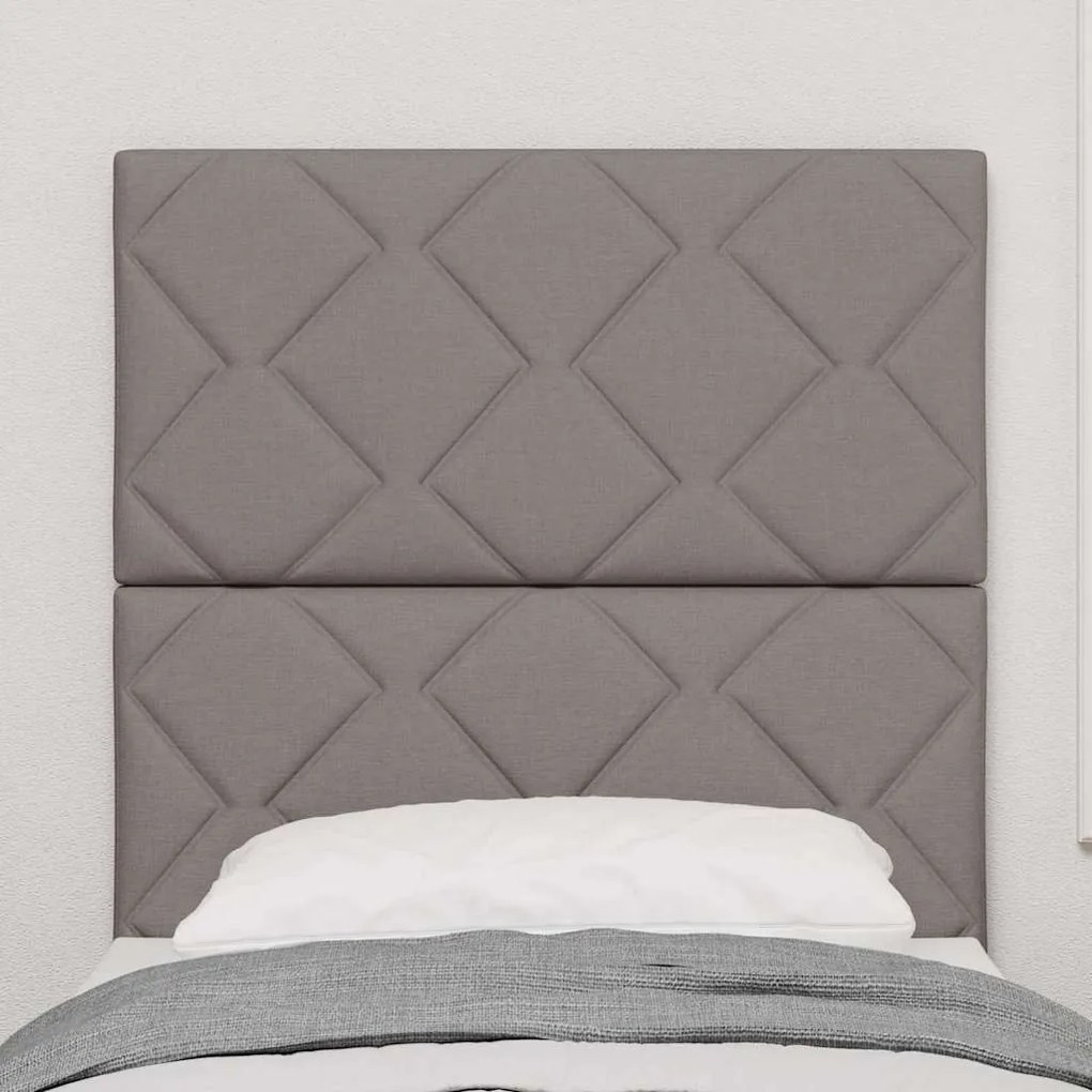 Cabeceira Design de Blocos de Diamante Taupe 80 cm Tecido