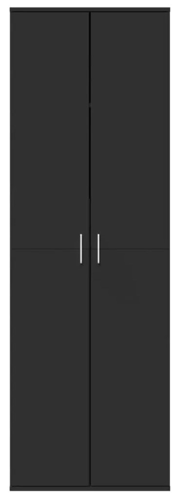 Aparador alto 60x35x180 cm derivados de madeira preto