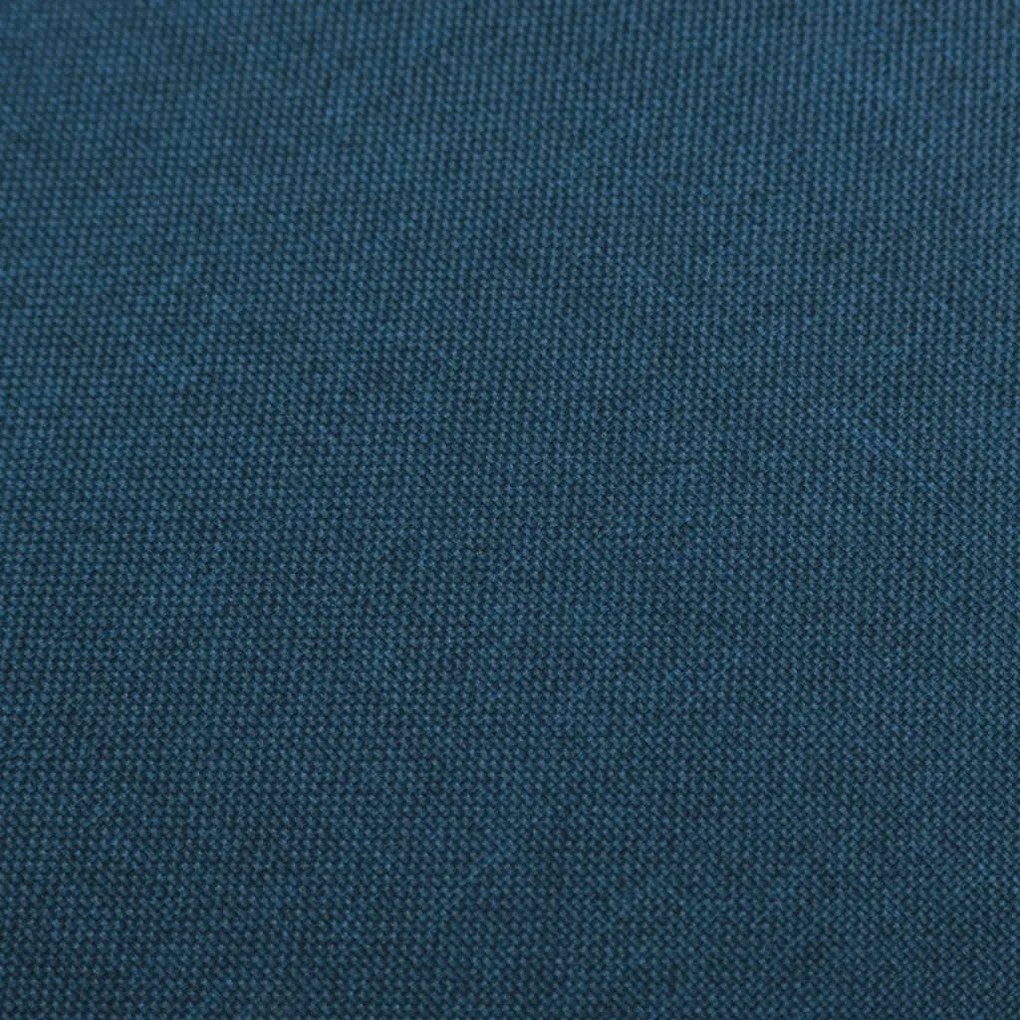 Bancos de bar 2 pcs tecido azul