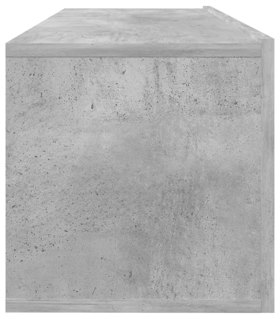 Móvel de TV 100x30x30 cm derivados de madeira cinzento cimento